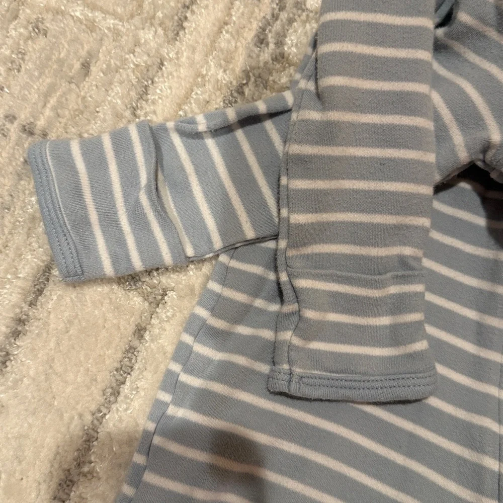 Carter's Light Blue Striped Koala Footie Sleeper Pajamas